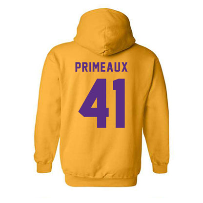 LSU - NCAA Baseball : DJ Primeaux - Classic Shersey Hooded Sweatshirt-1