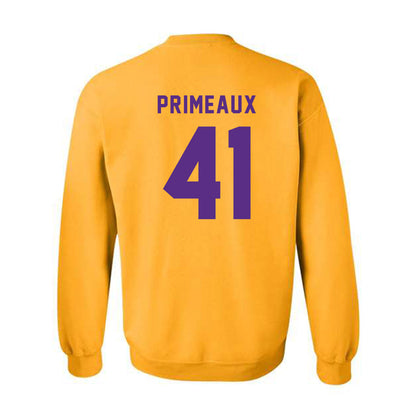 LSU - NCAA Baseball : DJ Primeaux - Classic Shersey Crewneck Sweatshirt-1