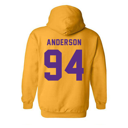 LSU - NCAA Football : Richard Anderson - Classic Shersey Hooded Sweatshirt-1