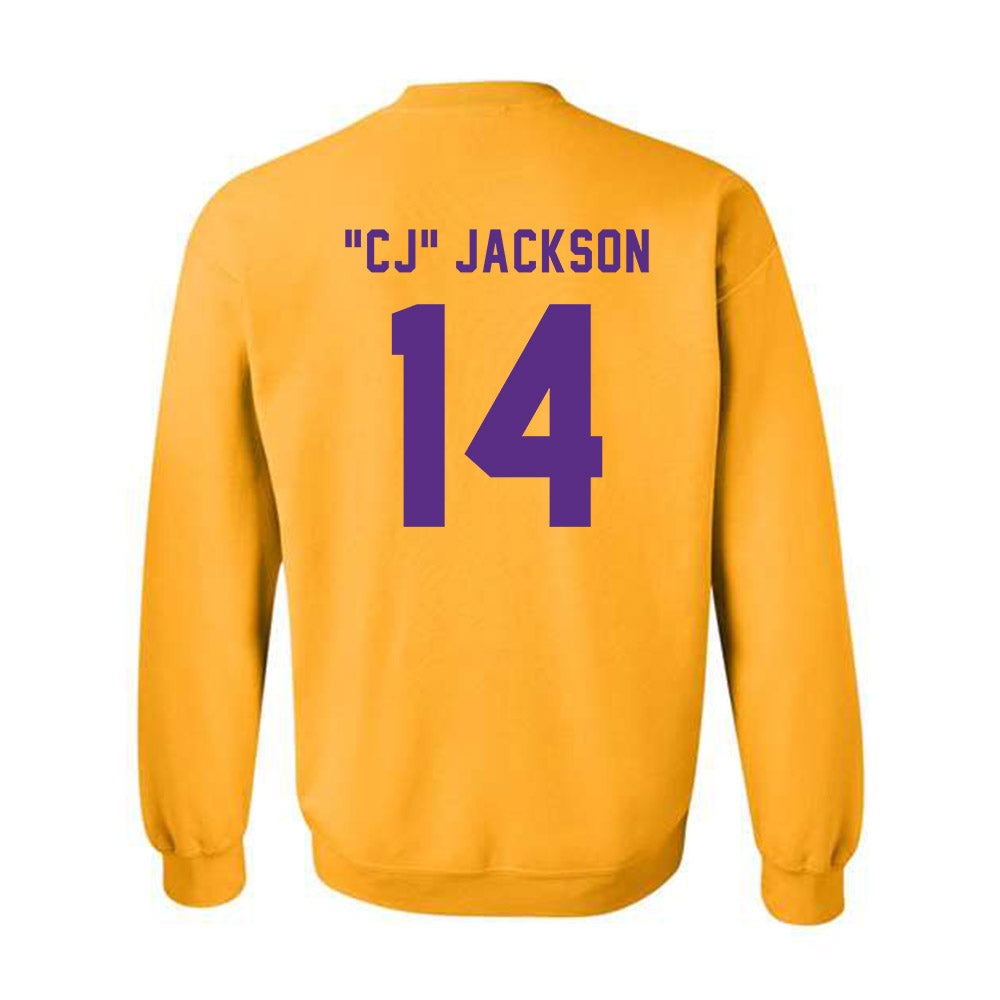 LSU - NCAA Football : Christopher "CJ" Jackson - Classic Shersey Crewneck Sweatshirt-1
