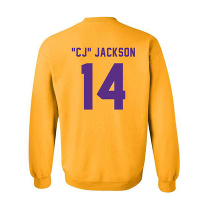 LSU - NCAA Football : Christopher "CJ" Jackson - Classic Shersey Crewneck Sweatshirt-1