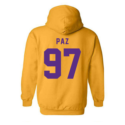 LSU - NCAA Baseball : Marcos Paz - Classic Shersey Hooded Sweatshirt-1