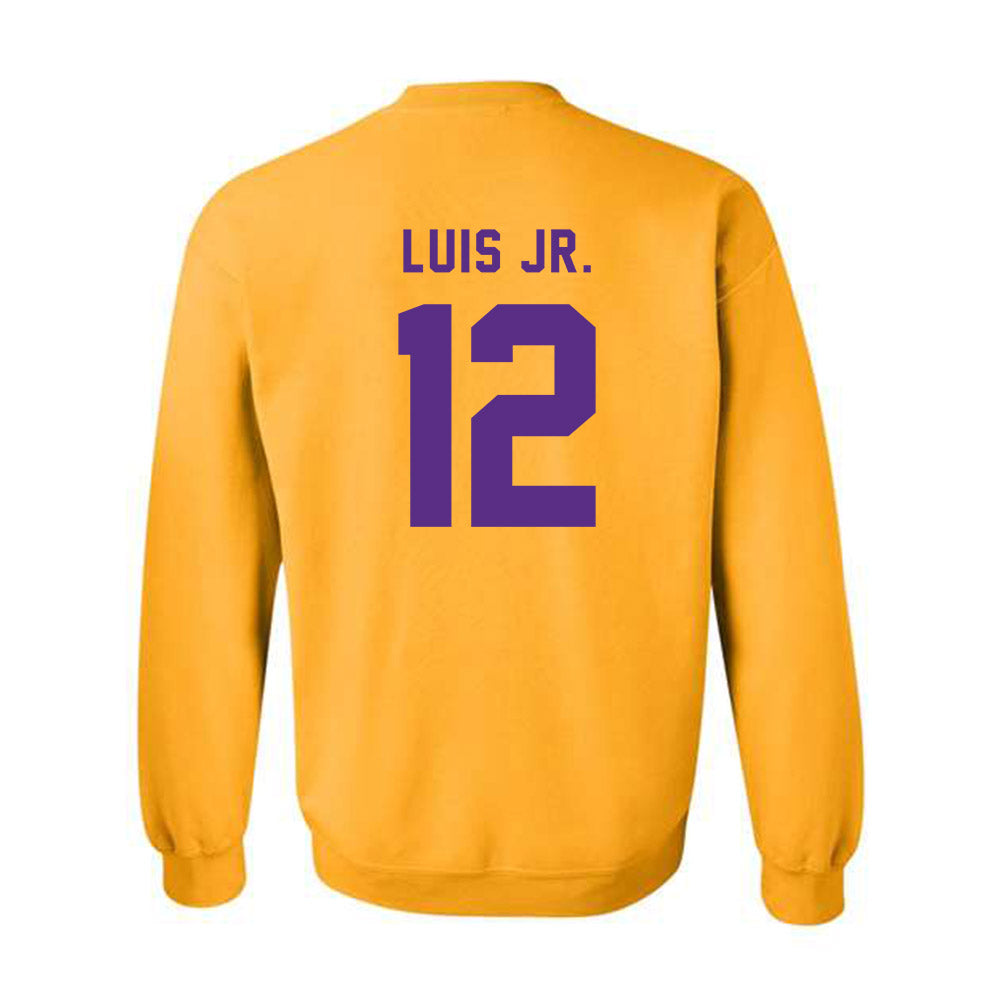 LSU - NCAA Men's Basketball : RJ Luis Jr. - Classic Shersey Crewneck Sweatshirt-1