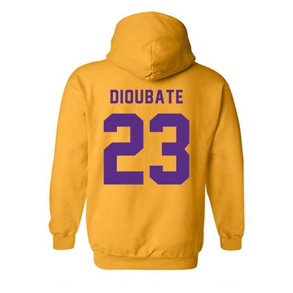 LSU - NCAA Men's Basketball : Mouhamed Dioubate - Classic Shersey Hooded Sweatshirt-1