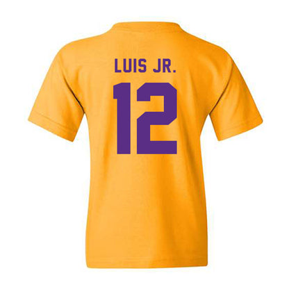 LSU - NCAA Men's Basketball : RJ Luis Jr. - Classic Shersey Youth T-Shirt-1