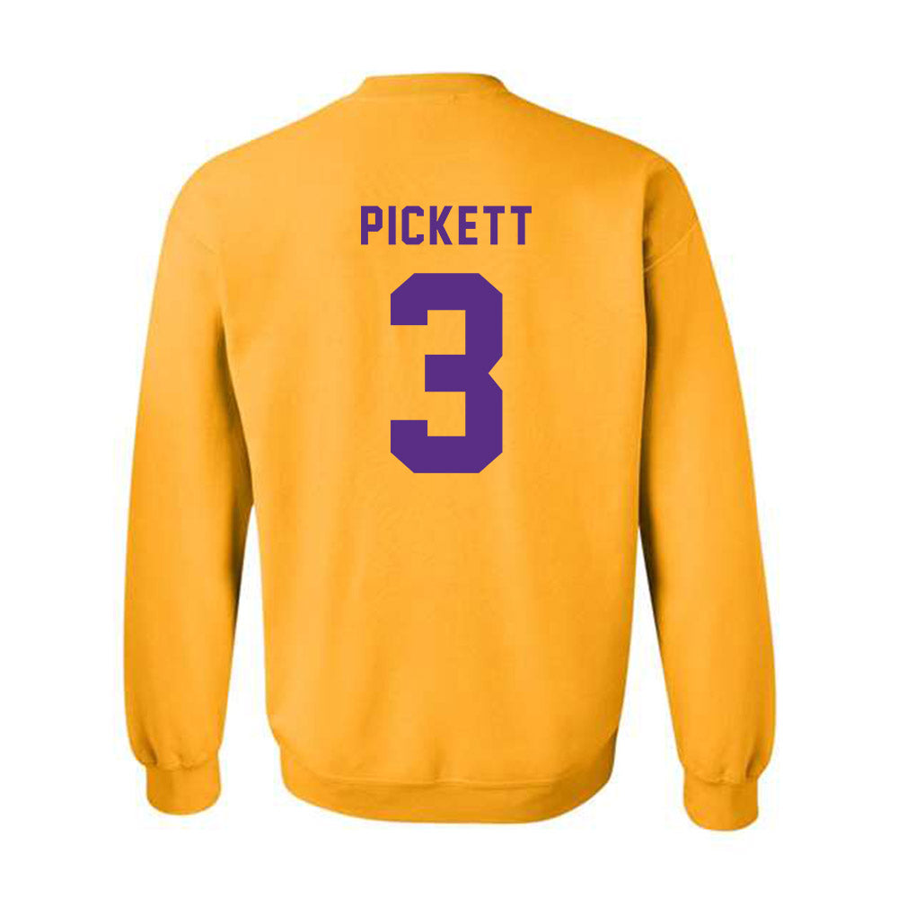 LSU - NCAA Football : DJ Pickett - Classic Shersey Crewneck Sweatshirt-1
