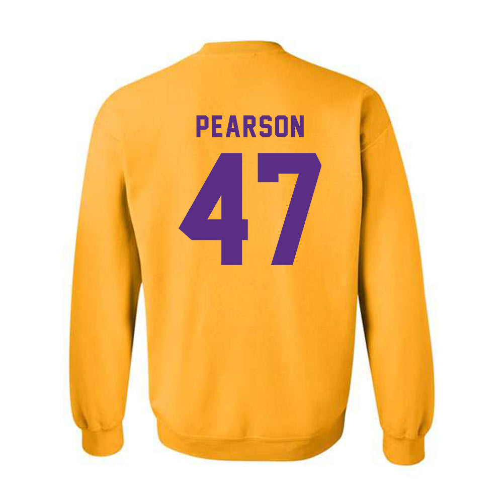 LSU - NCAA Baseball : John Pearson - Classic Shersey Crewneck Sweatshirt-1