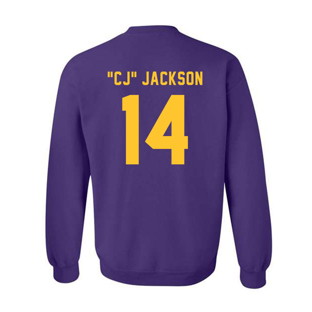 LSU - NCAA Football : Christopher "CJ" Jackson - Classic Shersey Crewneck Sweatshirt-1
