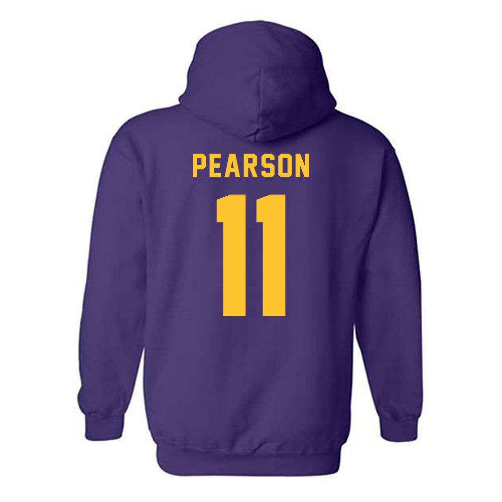 LSU - NCAA Baseball : Josh Pearson - Classic Shersey Hooded Sweatshirt-1
