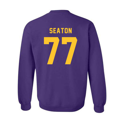 LSU - NCAA Football : Jordan Seaton - Classic Shersey Crewneck Sweatshirt-1