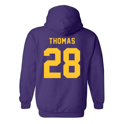 LSU - NCAA Football : Jhase Thomas - Classic Shersey Hooded Sweatshirt-1