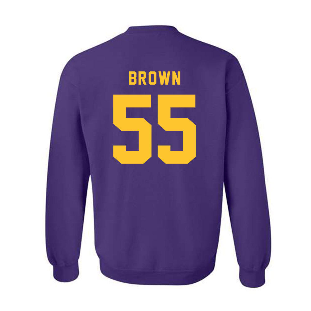 LSU - NCAA Football : Lamar Brown - Classic Shersey Crewneck Sweatshirt-1