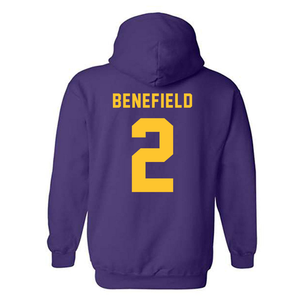 LSU - NCAA Football : Ty Benefield - Classic Shersey Hooded Sweatshirt-1