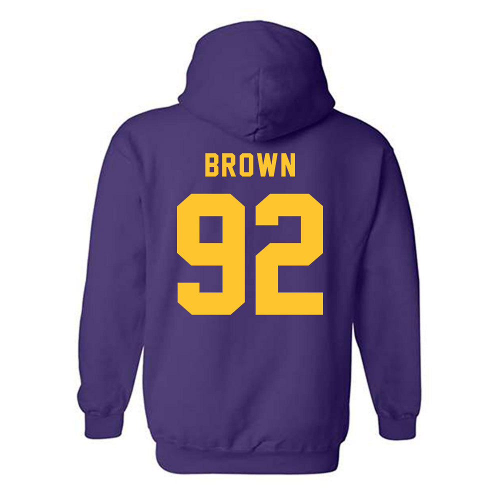 LSU - NCAA Football : Brandon Brown - Classic Shersey Hooded Sweatshirt-1