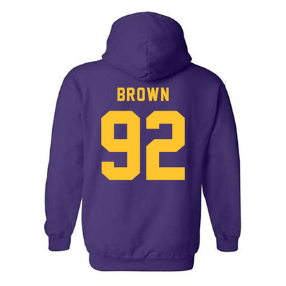 LSU - NCAA Football : Brandon Brown - Classic Shersey Hooded Sweatshirt-1