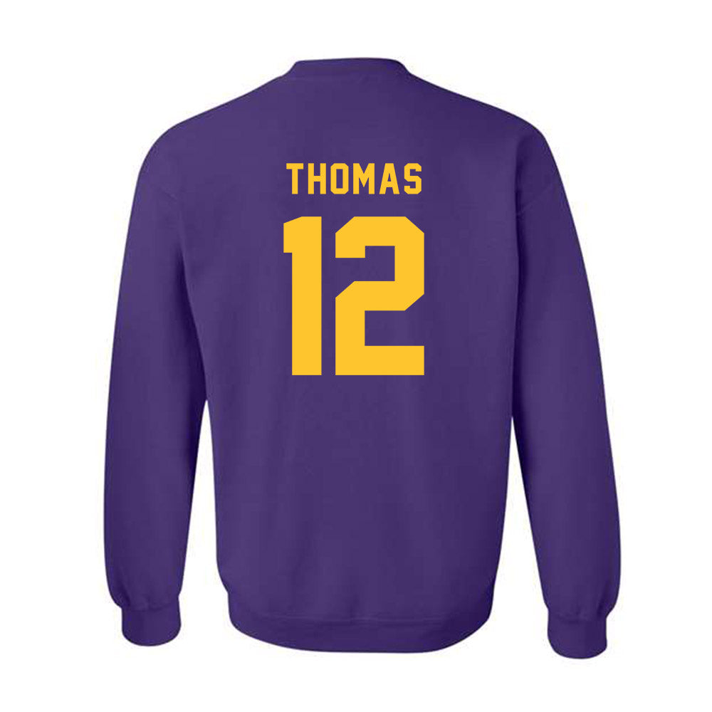 LSU - NCAA Football : Malachi Thomas - Classic Shersey Crewneck Sweatshirt-1