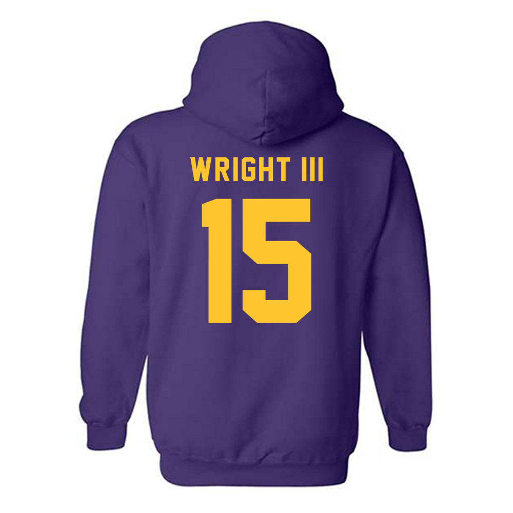 LSU - NCAA Football : Phillip Wright III - Classic Shersey Hooded Sweatshirt-1