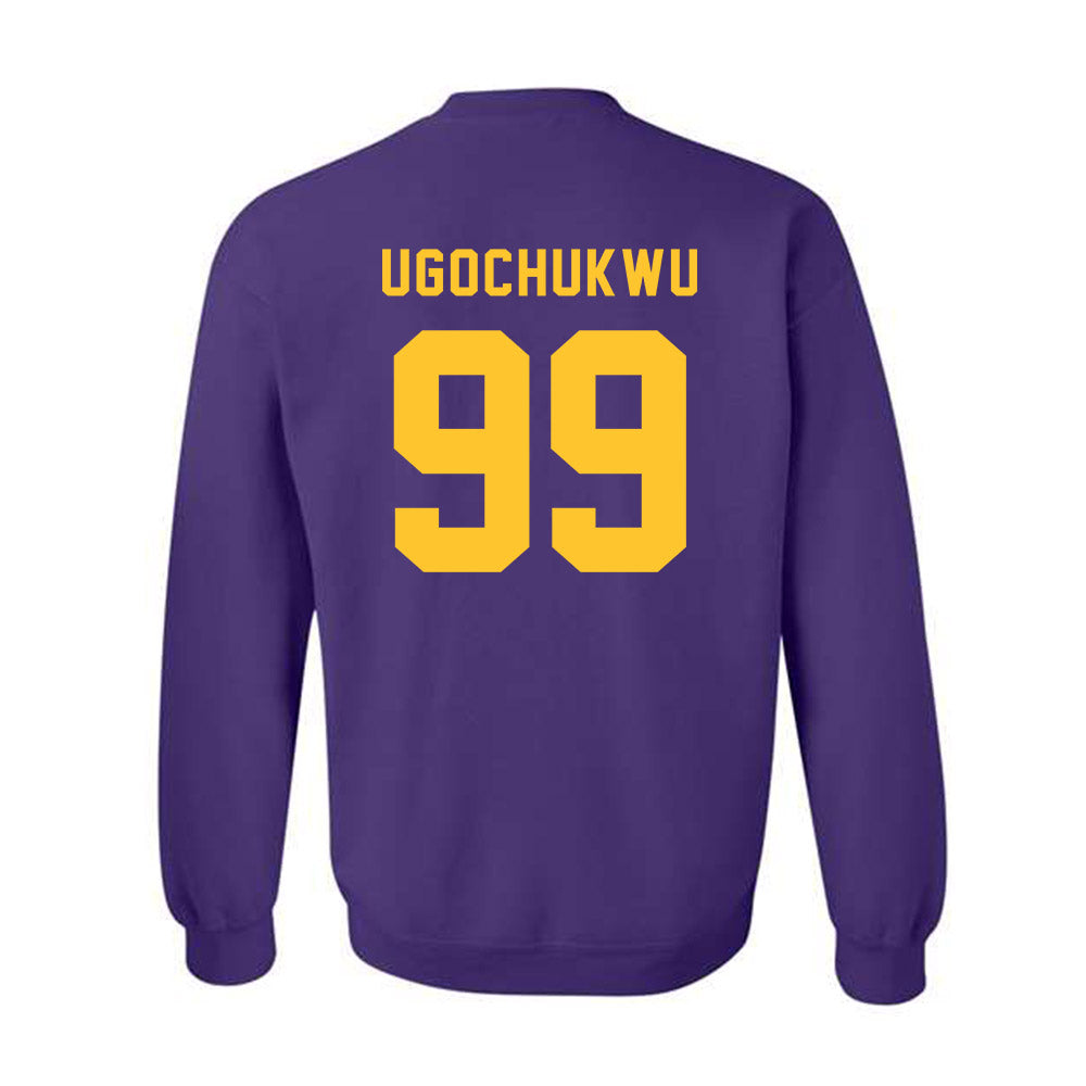 LSU - NCAA Men's Basketball : Divine-Collins Ugochukwu - Classic Shersey Crewneck Sweatshirt-1