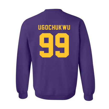 LSU - NCAA Men's Basketball : Divine-Collins Ugochukwu - Classic Shersey Crewneck Sweatshirt-1