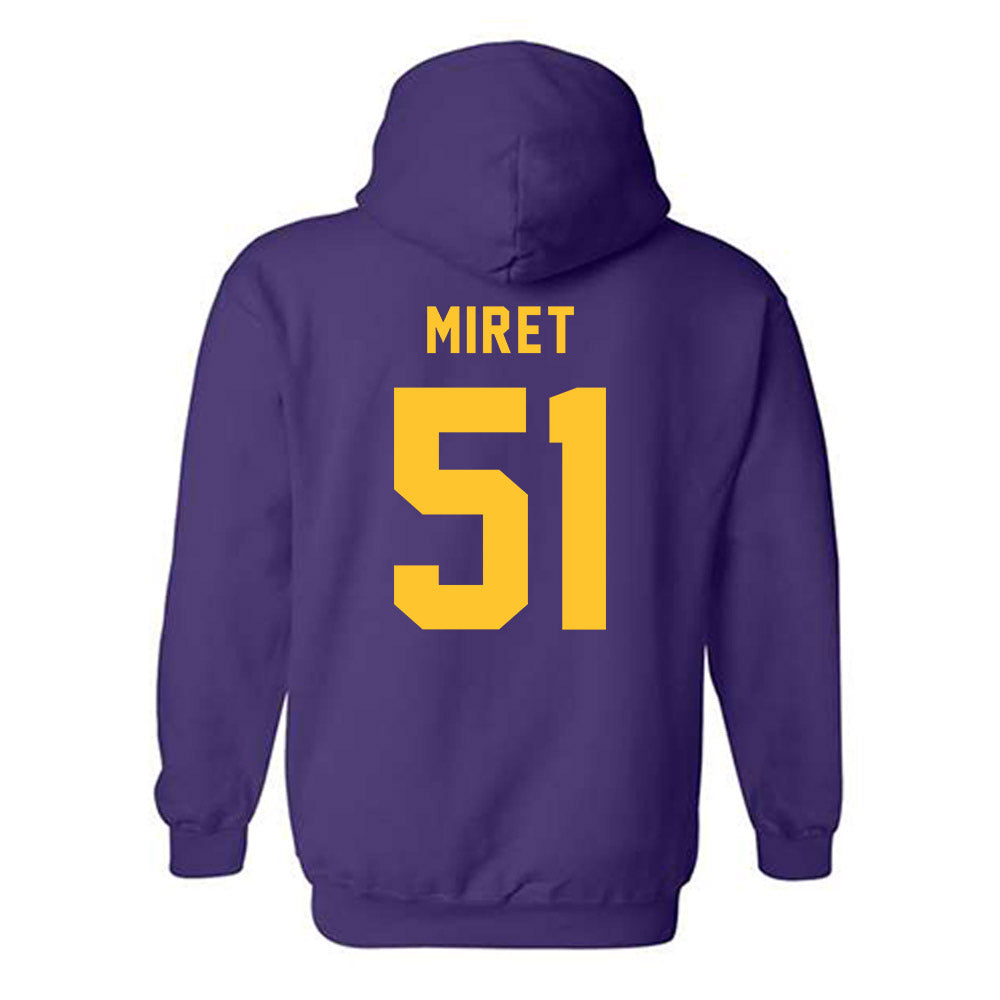 LSU - NCAA Football : Ryan Miret - Classic Shersey Hooded Sweatshirt-1