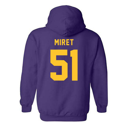 LSU - NCAA Football : Ryan Miret - Classic Shersey Hooded Sweatshirt-1