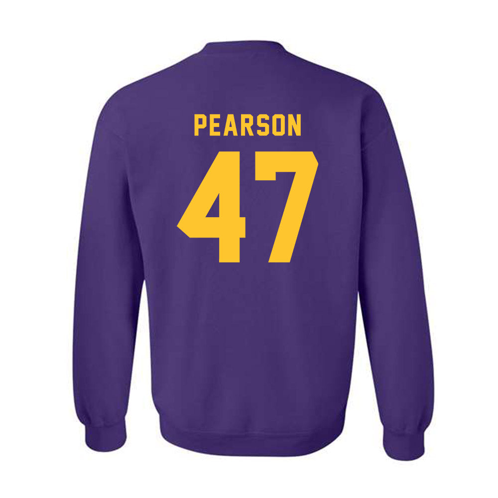 LSU - NCAA Baseball : John Pearson - Classic Shersey Crewneck Sweatshirt-1