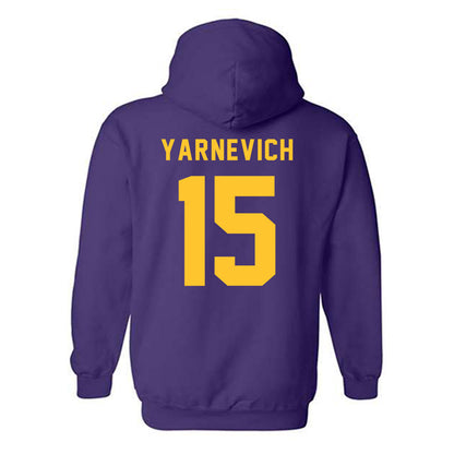 LSU - NCAA Women's Basketball : Meghan Yarnevich - Classic Shersey Hooded Sweatshirt-1