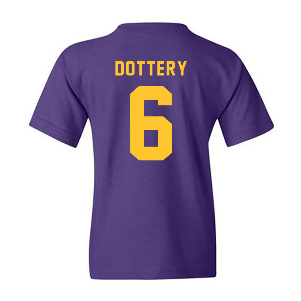 LSU - NCAA Football : Tj Dottery - Classic Shersey Youth T-Shirt-1