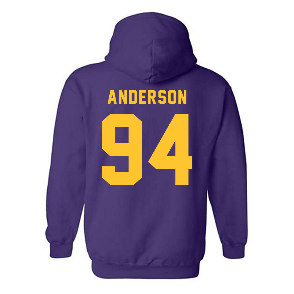 LSU - NCAA Football : Richard Anderson - Classic Shersey Hooded Sweatshirt-1