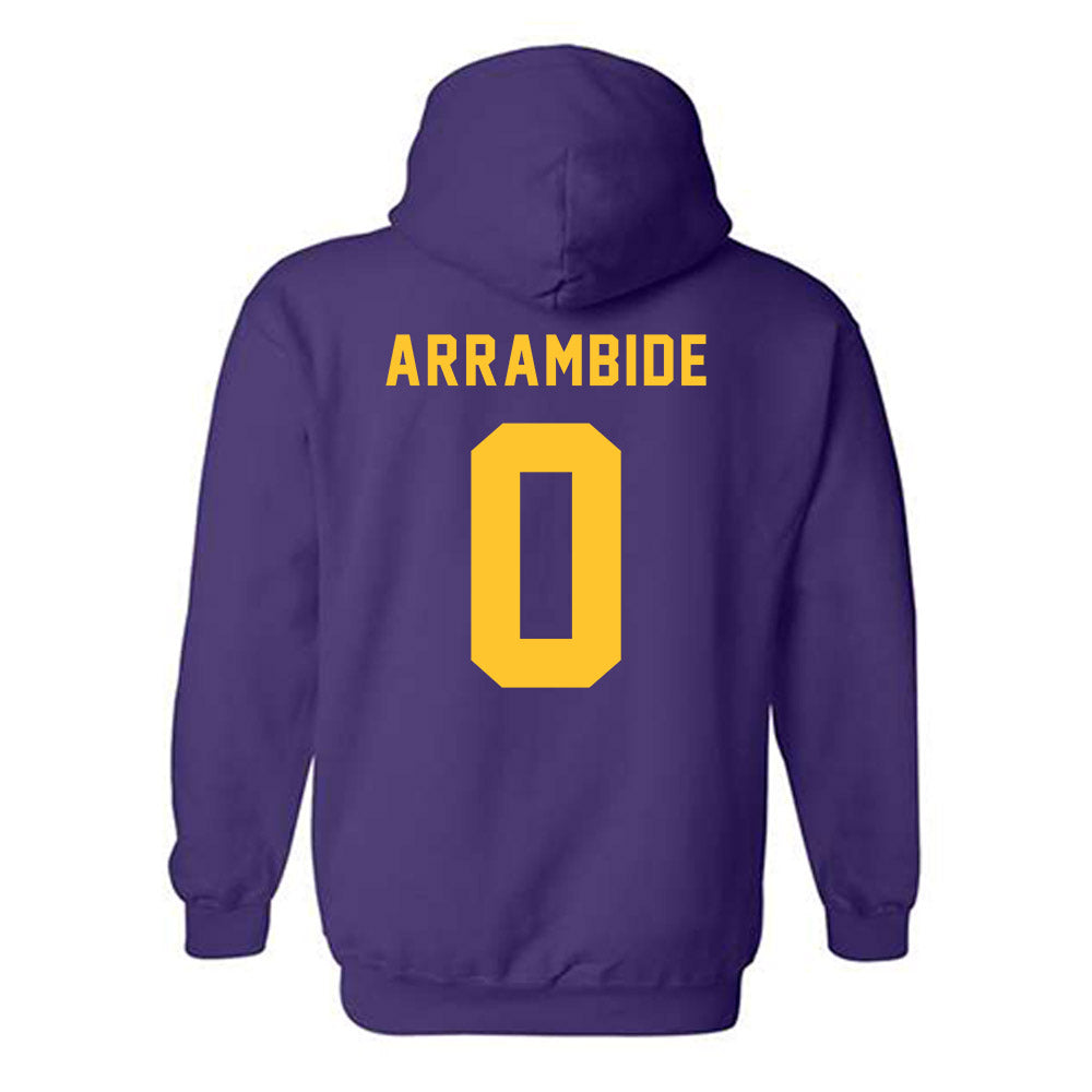 LSU - NCAA Baseball : Cade Arrambide - Classic Shersey Hooded Sweatshirt-1