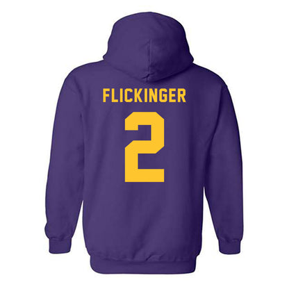 LSU - NCAA Women's Volleyball : Paige Flickinger - Classic Shersey Hooded Sweatshirt-1