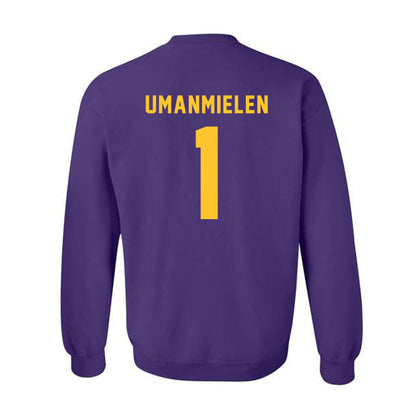 LSU - NCAA Football : Princewill Umanmielen - Classic Shersey Crewneck Sweatshirt-1