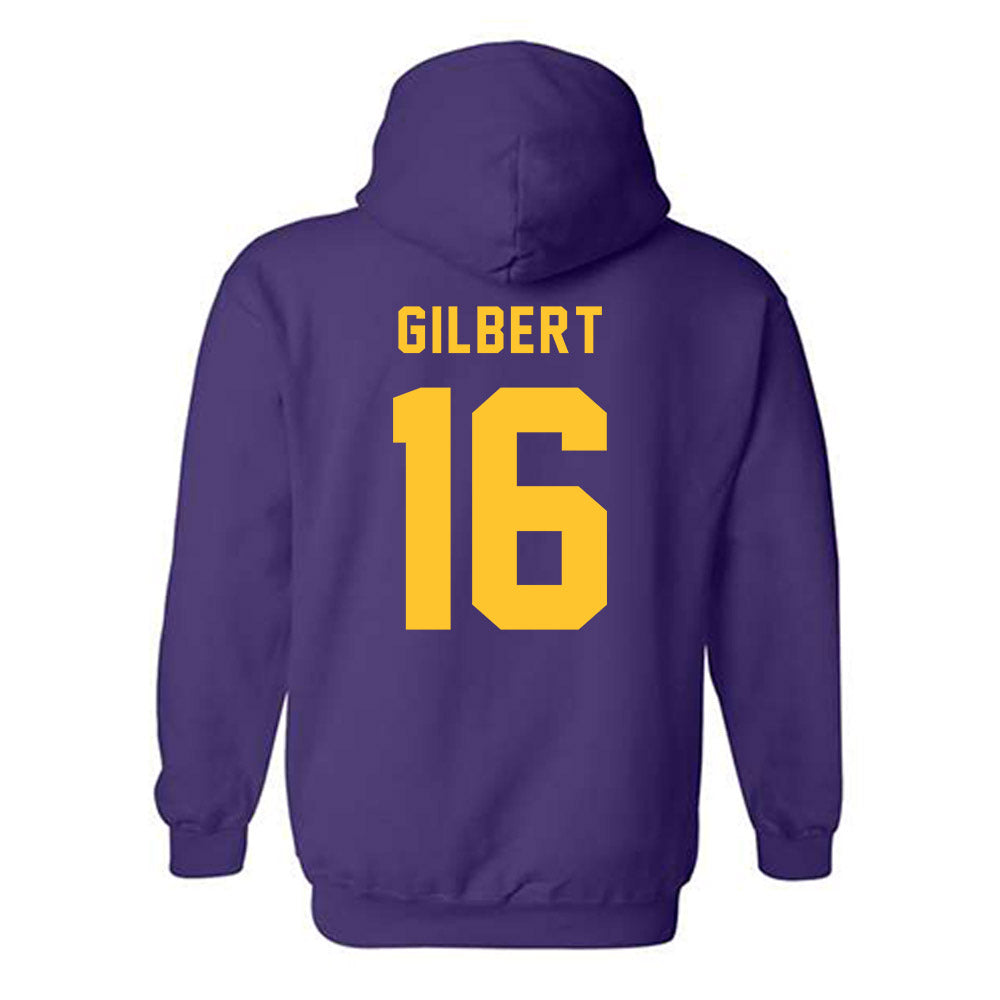 LSU - NCAA Women's Basketball : Kailyn Gilbert - Classic Shersey Hooded Sweatshirt-1