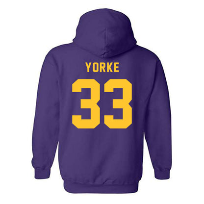 LSU - NCAA Baseball : Zach Yorke - Classic Shersey Hooded Sweatshirt-1