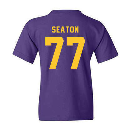 LSU - NCAA Football : Jordan Seaton - Classic Shersey Youth T-Shirt-1