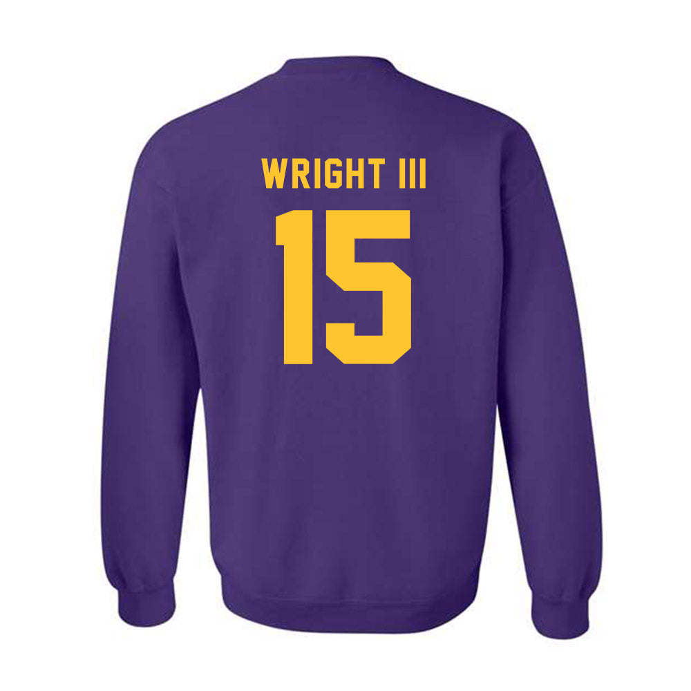 LSU - NCAA Football : Phillip Wright III - Classic Shersey Crewneck Sweatshirt-1