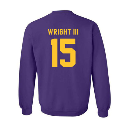 LSU - NCAA Football : Phillip Wright III - Classic Shersey Crewneck Sweatshirt-1