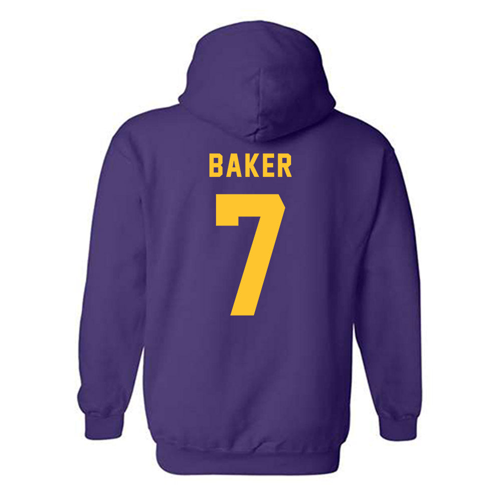 LSU - NCAA Beach Volleyball : Kate Baker - Classic Shersey Hooded Sweatshirt-1