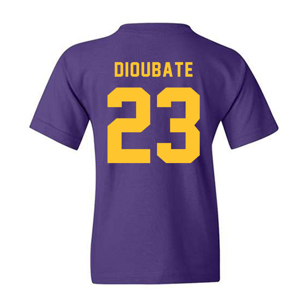 LSU - NCAA Men's Basketball : Mouhamed Dioubate - Classic Shersey Youth T-Shirt-1