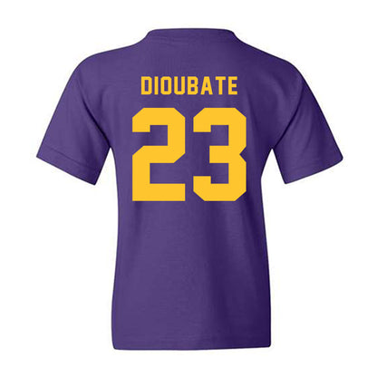 LSU - NCAA Men's Basketball : Mouhamed Dioubate - Classic Shersey Youth T-Shirt-1