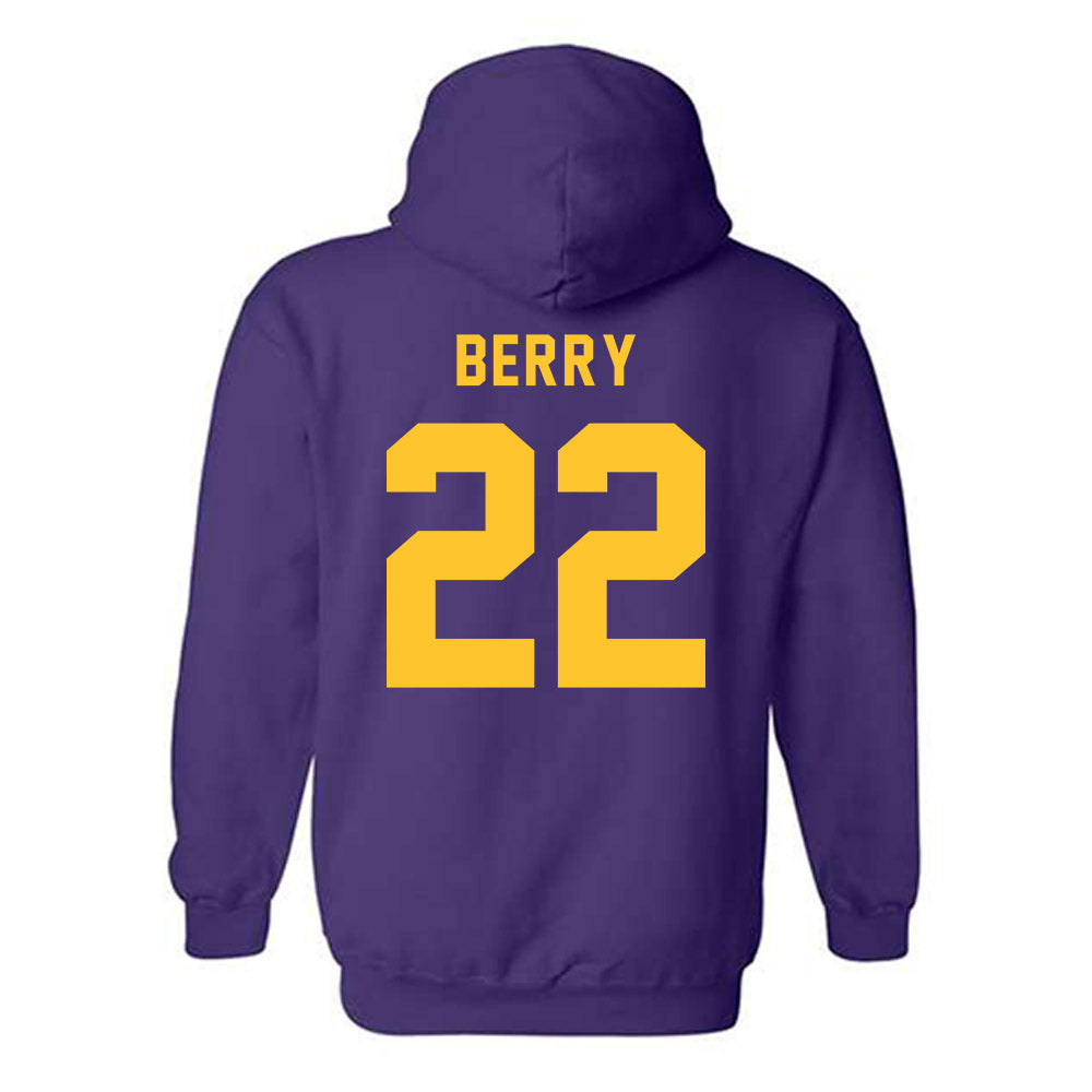 LSU - NCAA Football : Harlem Berry - Classic Shersey Hooded Sweatshirt-1
