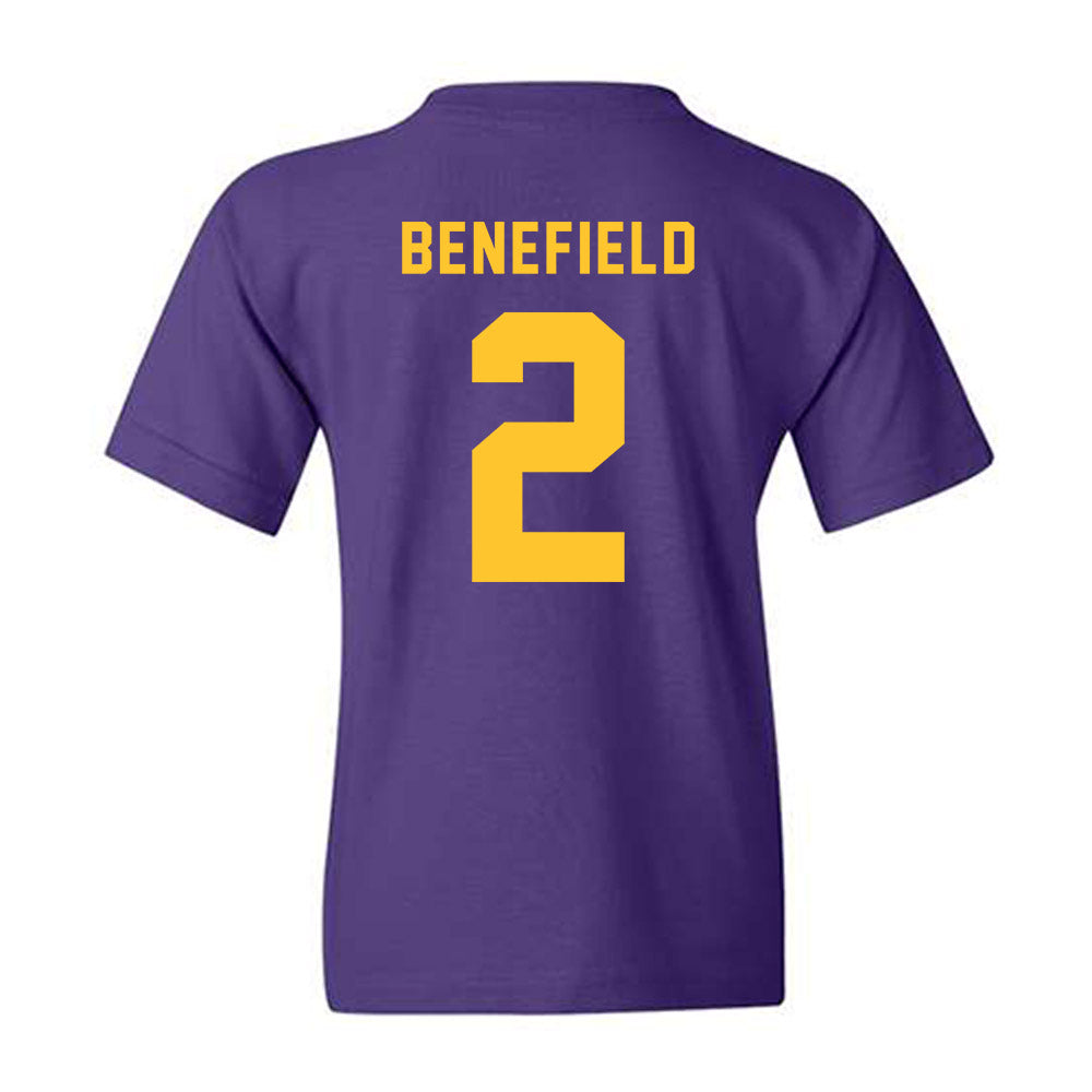 LSU - NCAA Football : Ty Benefield - Classic Shersey Youth T-Shirt-1