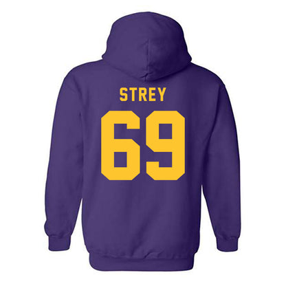 LSU - NCAA Football : Darrin Strey - Classic Shersey Hooded Sweatshirt-1