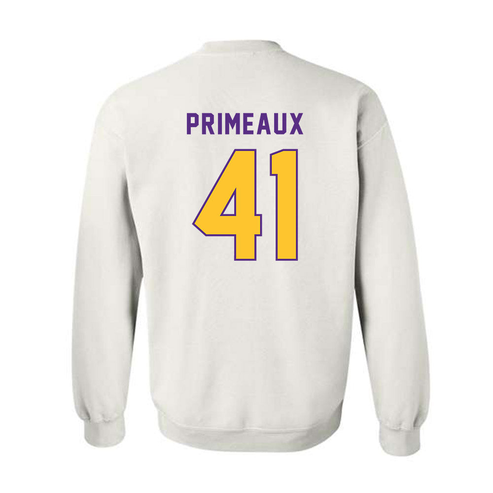 LSU - NCAA Baseball : DJ Primeaux - Classic Shersey Crewneck Sweatshirt-1