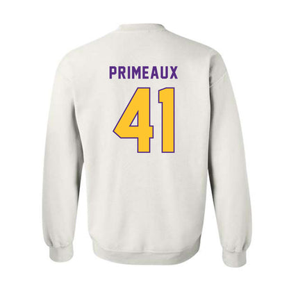 LSU - NCAA Baseball : DJ Primeaux - Classic Shersey Crewneck Sweatshirt-1