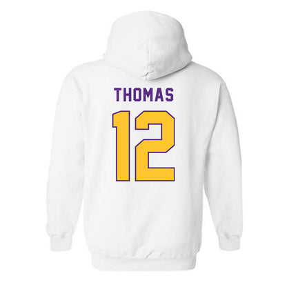 LSU - NCAA Football : Malachi Thomas - Classic Shersey Hooded Sweatshirt-1