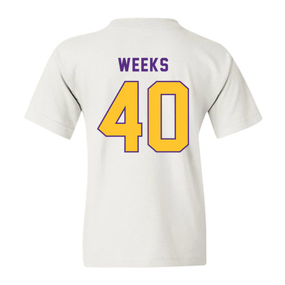 LSU - NCAA Football : Whit Weeks - Classic Shersey Youth T-Shirt-1