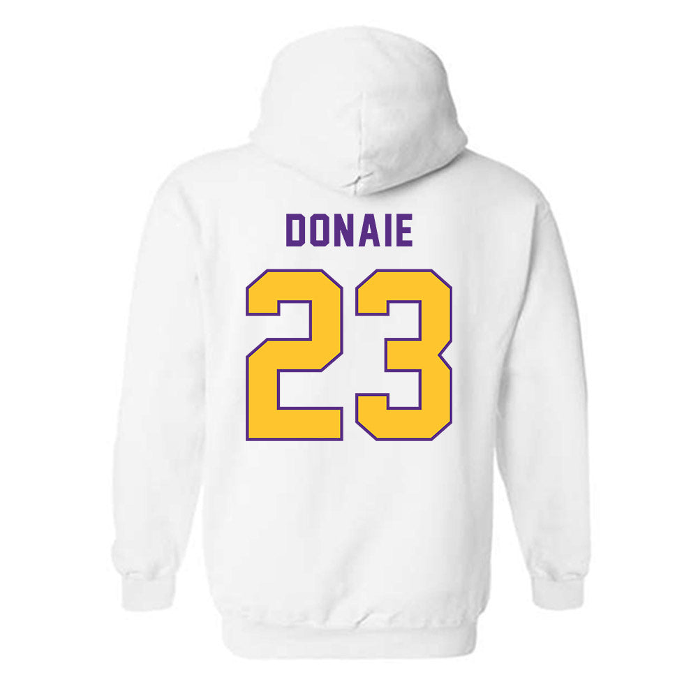 LSU - NCAA Women's Volleyball : Sanaa Donaie - Classic Shersey Hooded Sweatshirt-1