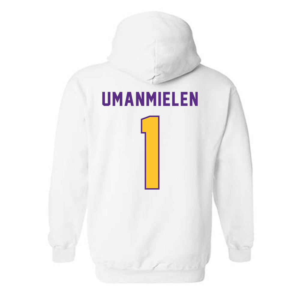 LSU - NCAA Football : Princewill Umanmielen - Classic Shersey Hooded Sweatshirt-1