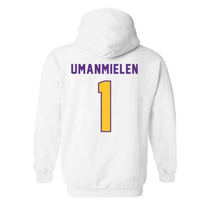 LSU - NCAA Football : Princewill Umanmielen - Classic Shersey Hooded Sweatshirt-1